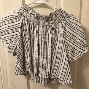 Kimchi Blue Smocked Off-The-Shoulder Top